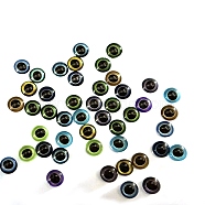 Craft Glass Doll Eyes, Stuffed Toy Eyes, Safety Eyes, Half Round, Mixed Color, 12mm(DOLL-PW0001-068-C02)