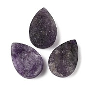 Natural Amethyst Cabochons, Teardrop, 29.5~30x20.5x9.5~11mm(G-K338-40C-01)