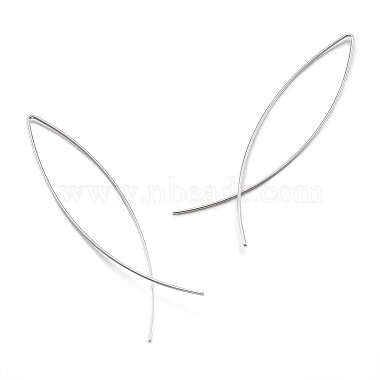 boucles d'oreilles en laiton minimalistes(EJEW-TA0010-01S)-4