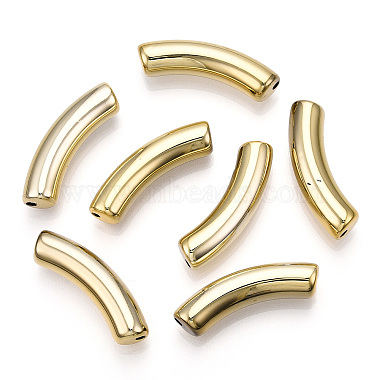 Gold Tube Acrylic Beads