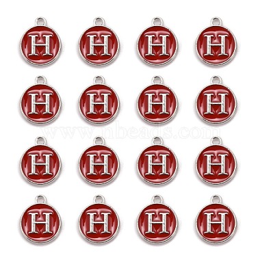 Platinum Plated Alloy Enamel Charms(ENAM-S118-03H-P)-2