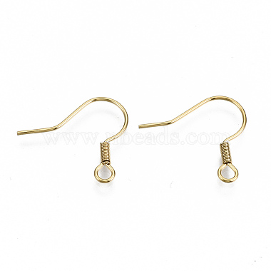 Real 18K Gold Plated 304 Stainless Steel Earring Hooks