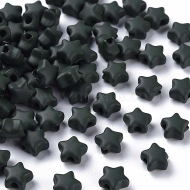 Perles acryliques laquées(MACR-S373-45-O)-2