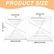 2Pcs 2 Style Square Fabric Cutting Rulers(TOOL-WH0052-17)-2