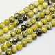 Natural Yellow Turquoise(Jasper) Beads Strands(GSR10mmC007)-1