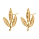 304 Stainless Steel Stud Earring Findings(STAS-Z199-03G-04)-1