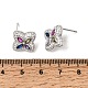 Brass Micro Pave Cubic Zirconia Stud Earrings(KK-CBA8324-25P-01)-5