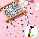 400pcs 7 styles cabochons yeux mobiles noirs et blancs bricolage scrapbooking artisanat jouets accessoires(KY-YW0001-66)-4