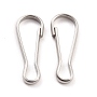 Stainless Steel Color Others 201 Stainless Steel Keychain Clasps(STAS-C044-05C-P)