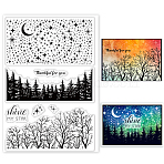 PVC Plastic Stamps, for DIY Scrapbooking, Photo Album Decorative, Cards Making, Stamp Sheets, Star Pattern, 16x11x0.3cm(DIY-WH0167-57-0378)