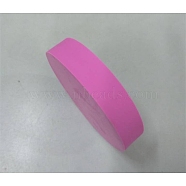 Rubber Stamps, Flat Round, Hot Pink, 10mm, 50mm(AJEW-WH0023-03H)