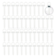 200Pcs Plastic Foam Ornaments Hanger Caps, for Christmas Tree Ball Ornament Supply, Clear, 36x10x9.5mm, Hole: 7mm, Pin: 5x3mm(FIND-AR0003-42A)