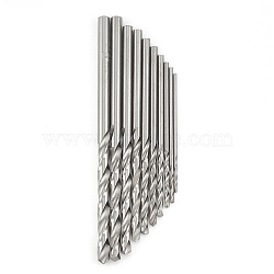 Steel Hand Twist Drill Bits, Stainless Steel Color, 29~61x0.8~3mm, 10pcs/bag(X-TOOL-T004-01)