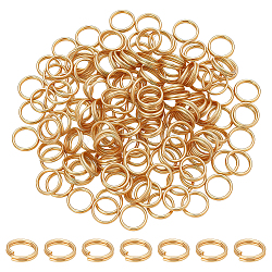 150Pcs 304 Stainless Steel Split Rings, Double Loops Jump Rings, Real 18K Gold Plated, 8x1.7mm, Inner Diameter: 6mm(STAS-UN0063-22)