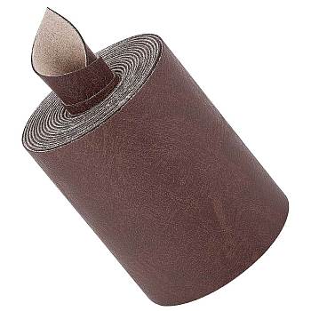 PU Imitation Leather Cord, for Clothing, Flat, Coconut Brown, 70x1.2mm, about 2.19 Yards(2m)/Roll