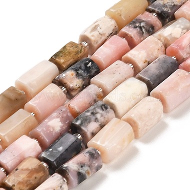Column Pink Opal Beads