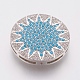 Eco-Friendly Brass Micro Pave Cubic Zirconia Beads(ZIRC-F083-074P-RS)-1