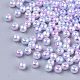 Perles en plastique imitation perles arc-en-abs(X-OACR-Q174-10mm-01)-2