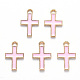 Pendentifs d'&eacute;mail en alliage(X-ENAM-S121-122A)-2