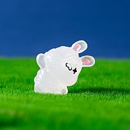 Luminous Halloween Theme  Resin Decorations, Rabbit, 34x34mm(LUMI-PW0005-001N)