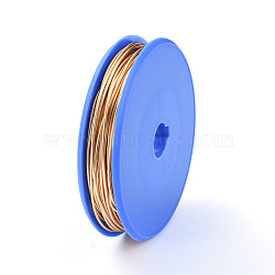 Copper Craft Wire, for Jewelry Making, Light Gold, 1mm, about 15m/roll(X-CWIR-E004-1mm-KCG)