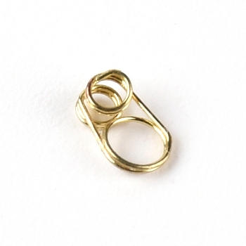 201 Stainless Steel Guides Ring, Fishing Accessory, Light Gold, 6x3.5x2mm, Hole: 1.7mm and 3mm