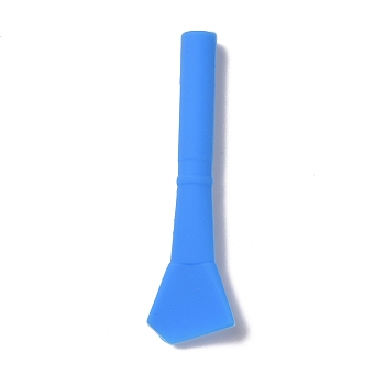 Silicone Stirring Sticks, Reusable Resin Craft Tool, Dodger Blue, 109x31.5x12.5mm