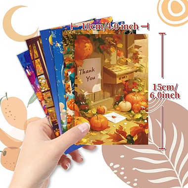 50 cartes de vœux en papier pour Thanksgiving(DIY-P085-16B)-5