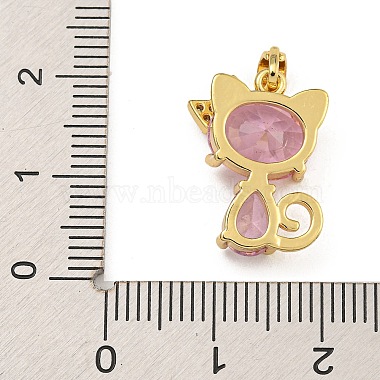 Placage de crémaillère en laiton micro pavé pendentifs en zircone cubique(KK-U035-10G)-3