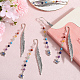 8Pcs Gemstone Beaded Bookmarks(AJEW-SC0002-64)-4