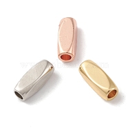 Rack Plating Brass Beads, Cadmium Free & Lead Free, Long-Lasting Plated, Barrel, Mixed Color, 8.5x3mm, Hole: 1.6mm(KK-G452-32)