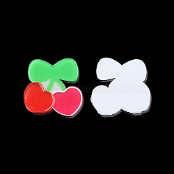 Printed Acrylic Cabochons, Cherry, Red, 28x27.5x2mm(OACR-N135-10)