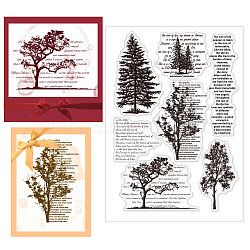 Custom PVC Plastic Clear Stamps, for DIY Scrapbooking, Photo Album Decorative, Cards Making, Tree, 160x110x3mm(DIY-WH0448-0341)
