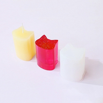 DIY Silicone Candle Molds, For Candle Making, Cat Shape, 4.8x5.8x7.1cm