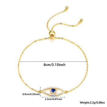 S925 Silver Devil Eye Bracelet with Full Diamond Eyes Series