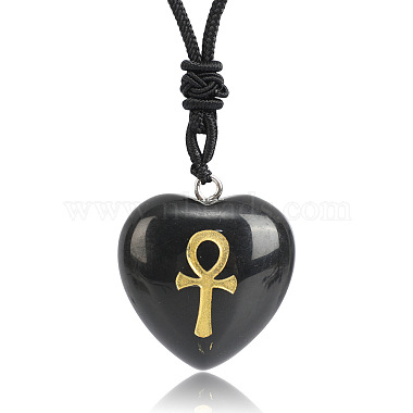 Heart Obsidian Necklaces