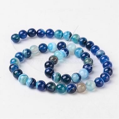 Natural Striped Agate/Banded Agate Beads(AGAT-8D-8)-2