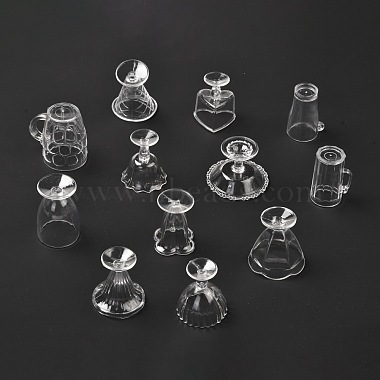 12Pcs Transparent Plastic Food Play Cup Set(AJEW-K030-07)-2