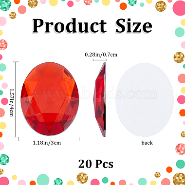 Acrylic Rhinestone Flat Back Cabochons(DIY-GF0009-17A)-2