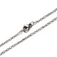 304 Stainless Steel Double Link Chains Necklaces(NJEW-O051-09)-1