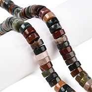 Natural Indian Agate Beads Strands, Heishi Beads, Disc, 10.5x4.5mm, Hole: 1mm, about 50pcs/strand, 8.46~8.78''(21.5~22.5cm)(G-T138-57)