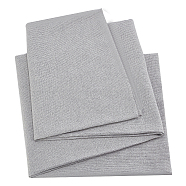 Cotton Ribbing Fabric, for Collars, Cuffs, Neckline Waistband, Gray, 620~650x2mm(DIY-WH0504-102B)