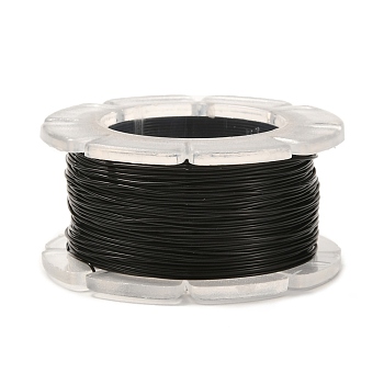 Round Copper Craft Wire, for Jewelry Making, Long-Lasting Plated, Black, 26 Gauge, 0.4mm, about 65.61 Feet(20m)/roll