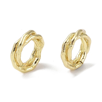 Brass Linking Rings, Wire Wrapping Rings, Real 14K Gold Plated, 11x11.5x3mm, Hole: 6mm