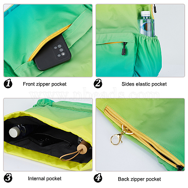 Oxford Cloth Drawstring Waterproof Backpack(ABAG-WH0032-65B)-4