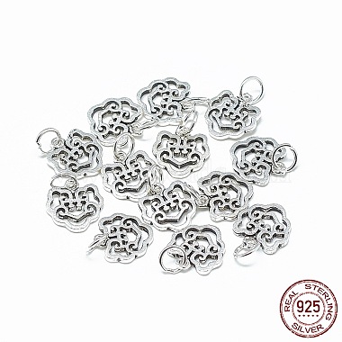 Antique Silver Lock Thai Sterling Silver Charms