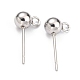 Boucles d'oreilles à tige en acier inoxydable anti-ternissement 304(STAS-Z035-02P-E)-1