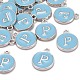 Emaille Charms aus platinierter Legierung(ENAM-S118-04P-P)-4