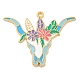 Alloy Enamel Pendants(FIND-Z049-02B-02G)-1