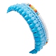 5Pcs 5 Style Evil Eye Lampwork & Synthetic Turquoise & Natural Pearl  Beaded Stretch Bracelets Set(BJEW-JB09708)-5